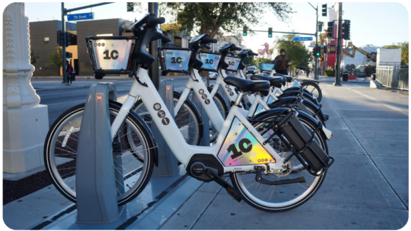 RTC Bike Share anniversary bikes